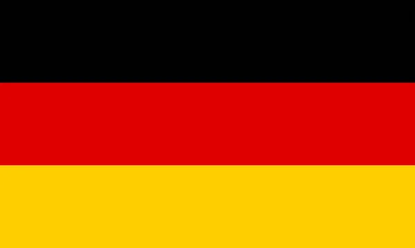 Bandera Alemania Frg Tricolor Negro Rojo Amarillo Bandera República Federal — Vector de stock