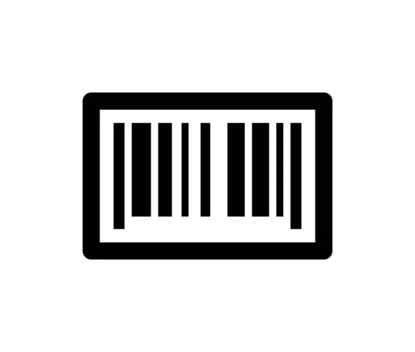 Barkod simgesi. Tanımlama için siyah barkod pictogram. Beyaz arkaplanda izole edilmiş barkod vektör sembolü.