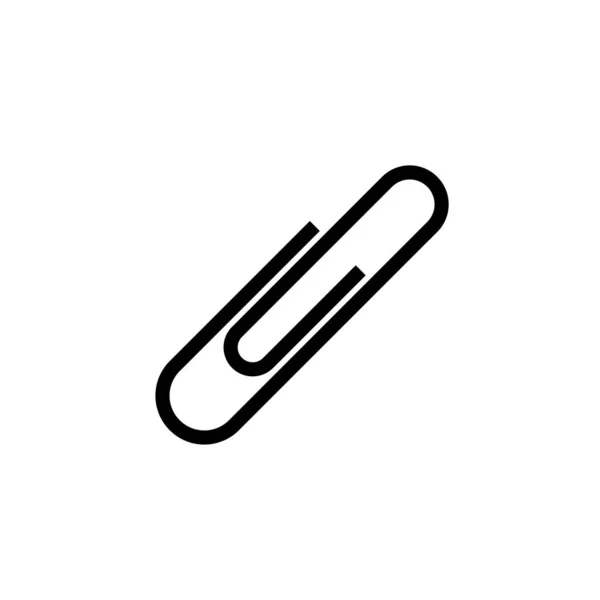 Büroklammersymbol Vektorzeichen Isoliertes Symbol Auf Weißem Hintergrund — Stockvektor