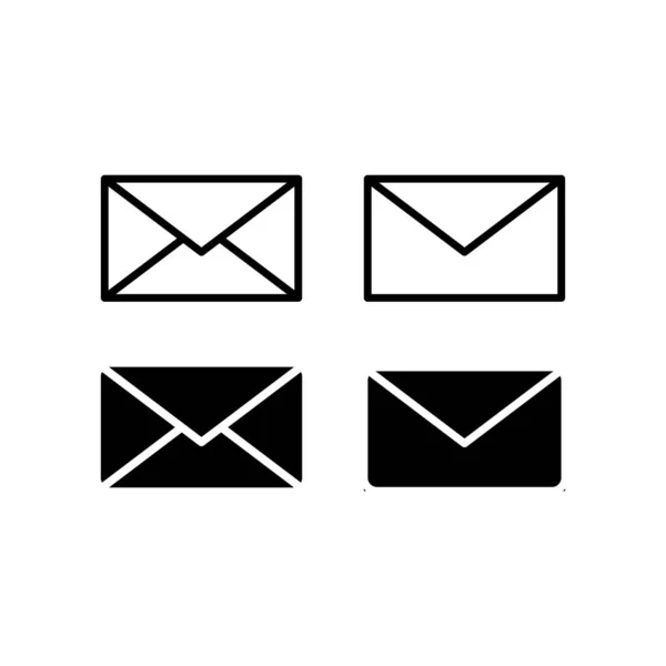 Posta Simgesi. Zarf işareti. Vector pictogram sms. Mektup, zarf, mesaj iletisi gönder.