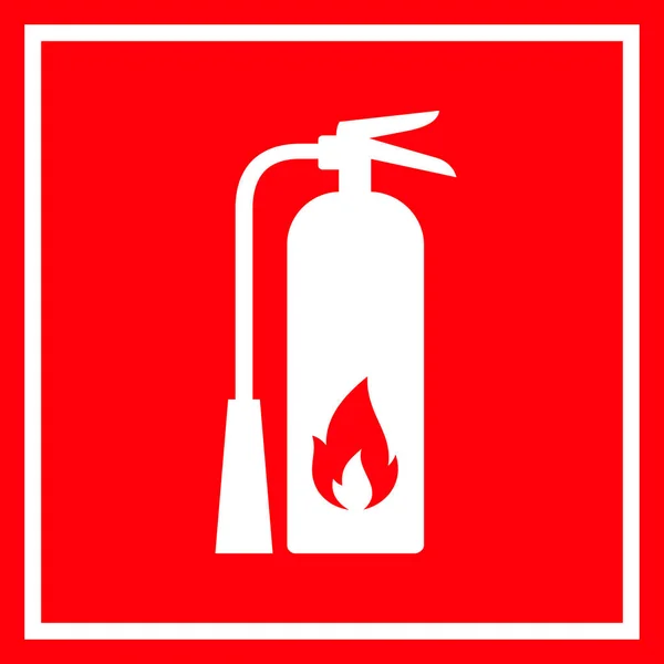 Sinal Segurança Contra Incêndio Extintor Incêndio Símbolo Vermelho Vetorial Autocolante Ilustrações De Bancos De Imagens Sem Royalties