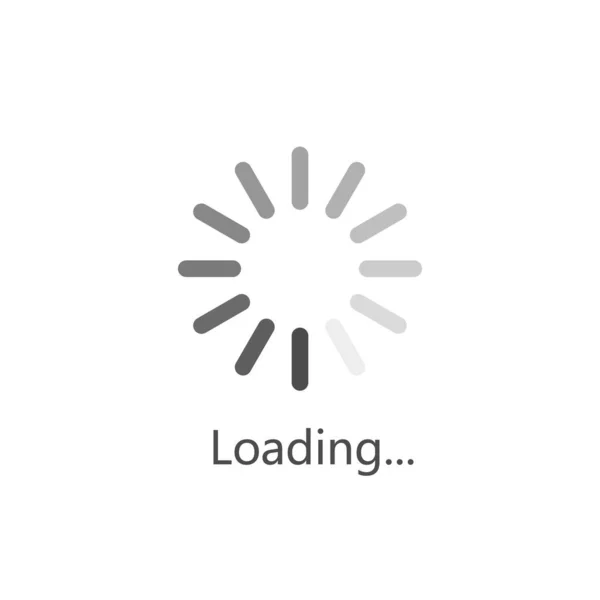 Ícone Carregamento Sinal Download Carga Dados Ilustração Vetorial Isolada Sobre —  Vetores de Stock