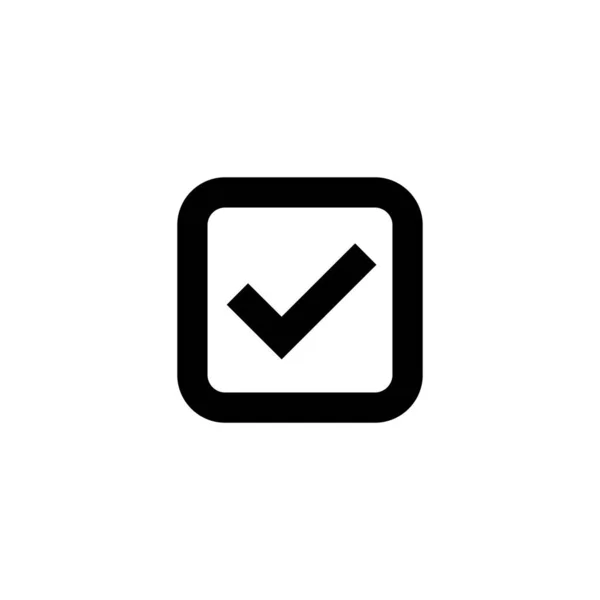 Marque Icono Marca Cuadrado Marcas Marca Aceptado Aprobado Correcto Opciones — Archivo Imágenes Vectoriales