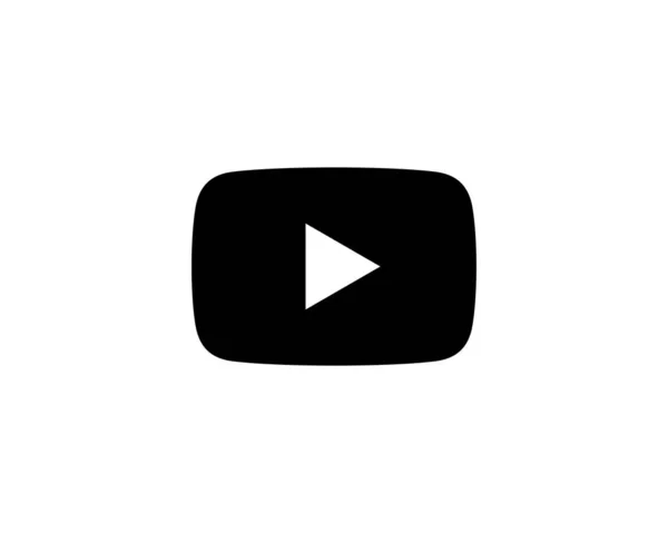 Botão Preto Reprodução Youtube Vídeo Youtube Ícone Música Triângulo Dentro Vetores De Bancos De Imagens Sem Royalties