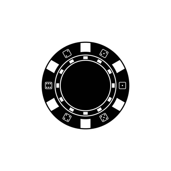 Jeu Jetons Casino Jetons Jeu Poker Roulette Illustration Vectorielle Isolée — Image vectorielle