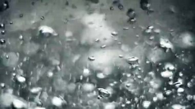 slow motion of bubbling water in detail. macro plan