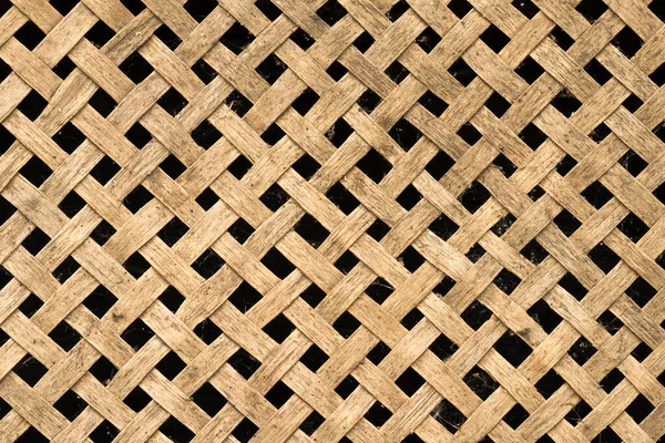 Textura Uma Treliça Diagonal Madeira Rústica — Fotografia de Stock