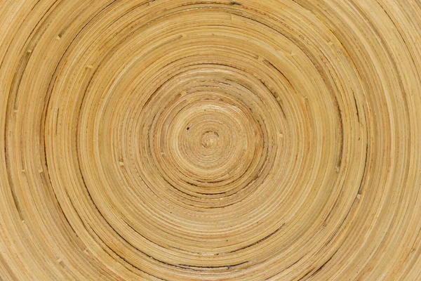 Abstract Circular Pattern Wooden Bowl Closeup Concentric Texture Wood Pattern — Stock Photo, Image