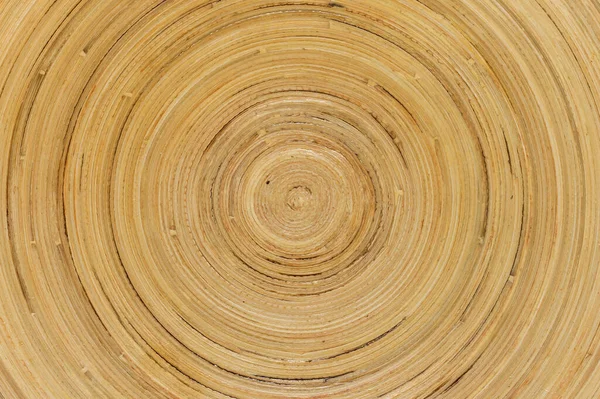 Abstract Circular Pattern Wooden Bowl Closeup Concentric Texture Wood Pattern — Stock Photo, Image