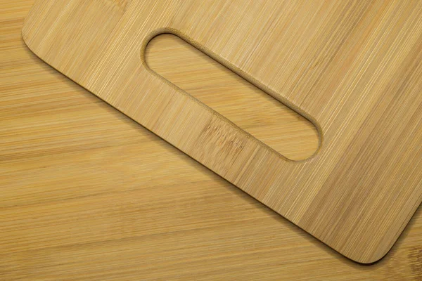 Placa Corte Bambu Textura Madeira Como Fundo — Fotografia de Stock
