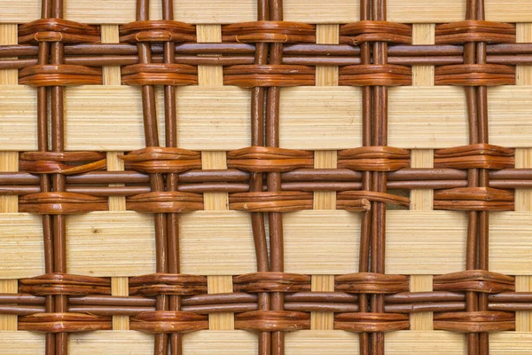 Full Frame Shot Bamboo Wicker Basket Top View — Stockfoto