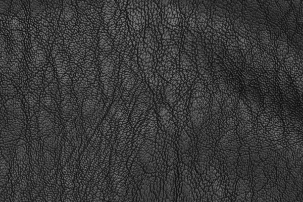 Umělá Černá Kůže Textura Detailní Pevné Vzorované Pozadí — Stock fotografie