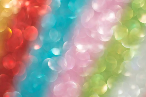 Bokeh Arco Íris Feito Brilho Colorido Desfocado Fundo Abstrato Espectro — Fotografia de Stock