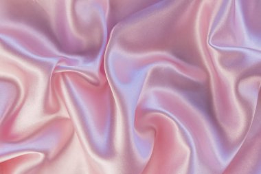 Lüks arka plan tasarımı. Pembe ipek ya da saten pürüzsüz bir doku. Duvar kağıdı tasarımı, fotoğraf arkaplanı olarak kullanılabilir