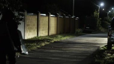 Kar maskeli bir hırsız TV çalar ve komik bir şekilde kaçar, gece özel sektörde, konakta, güvenlik sisteminde ve soygun konseptinde.