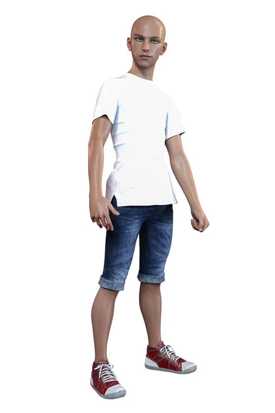 Zeitgenössischer Urbaner Teenager Rendering Illustration — Stockfoto