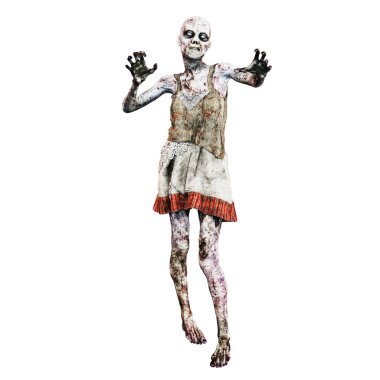 Zombi Kadın, 3D Görüntü, 3D Görüntü