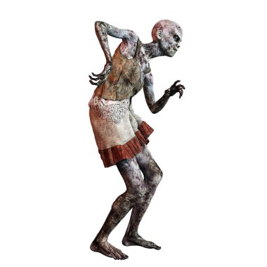 Zombi Kadın, 3D Görüntü, 3D Görüntü