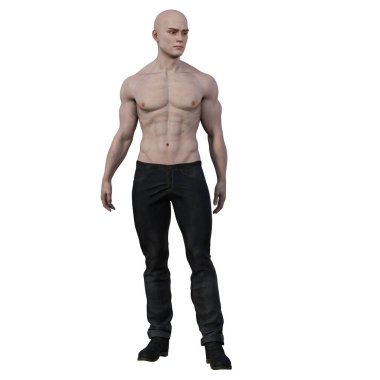 Şehir Fantezi Kafkasyalı Uzun Saçlı, 3 Boyutlu Görüntü: