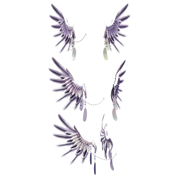 Feathered Headdress Women Illustration Rendering — Stock Photo, Image