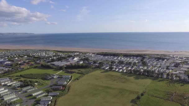 Drone Video Aerial View Flying Caravans Sea — Wideo stockowe