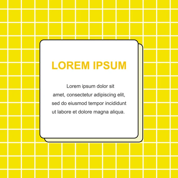 Notlar için parlak sarı arkaplan. Retro pop sanatında parlak bir arka plan. Metin için şablon