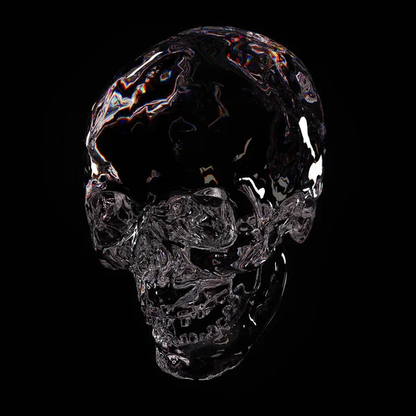 Delicate Crystal Skull Illustration — Stock Photo, Image