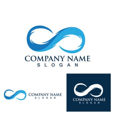 Sonsuzluk Tasarımı Vektör Simgesi Logo şablonu tasarımı