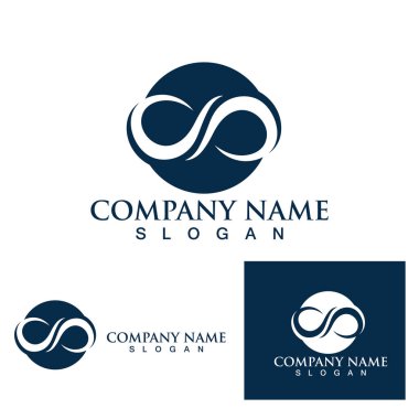 Sonsuzluk Tasarımı Vektör Simgesi Logo şablonu tasarımı