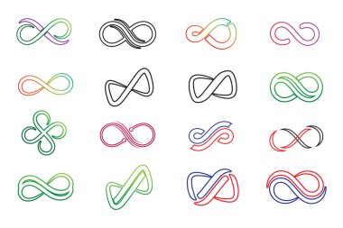 Sonsuzluk Tasarımı Vektör Simgesi Logo şablonu tasarımı