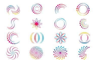 vortex vektör illüstrasyon simgesi Logo Şablonu tasarımı