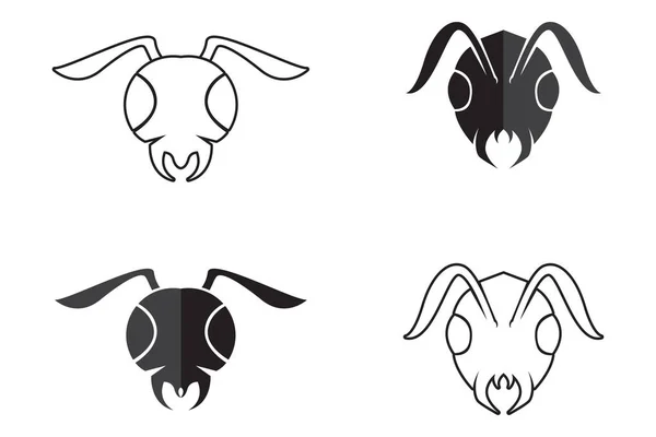Modelo Logotipo Ant Design Ilustração Vetorial —  Vetores de Stock