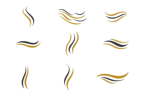 Hair Wave Icon Vector Illustration Design — Stock Vector