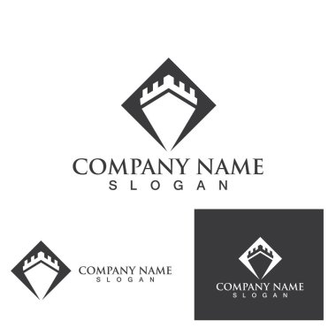 Kale logosu ve sembol vektörü eps10