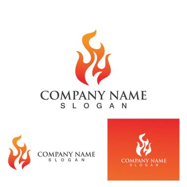 Ateş vektörü çizim şablonunu ateşle