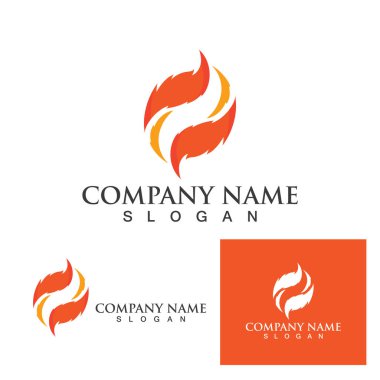 Ateş vektörü çizim şablonunu ateşle