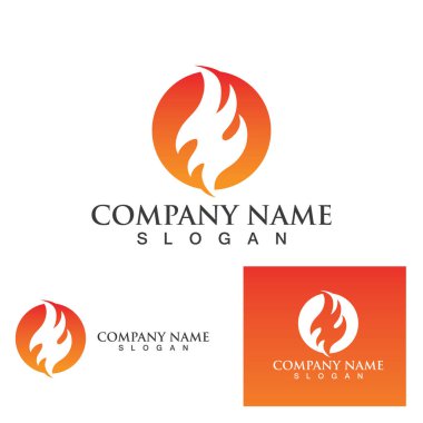 Ateş vektörü çizim şablonunu ateşle