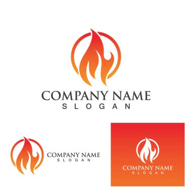 Ateş vektörü çizim şablonunu ateşle