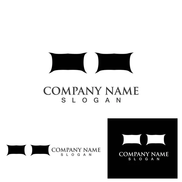 Logotipo Cama Vetor Símbolo — Vetor de Stock