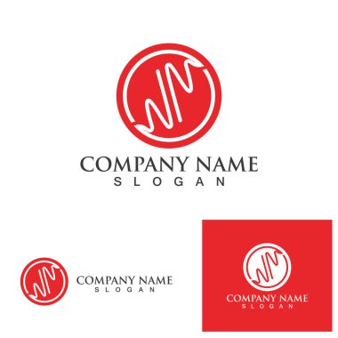 Kalp atışı Hopital logo vektörü