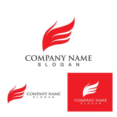 Kanat logosu ve sembol vektörü