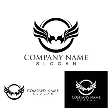 Kanat logosu ve sembol vektörü