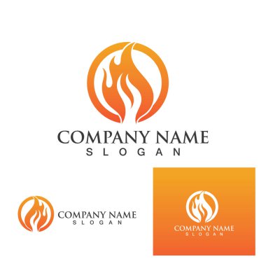 Ateş vektörü çizim şablonunu ateşle