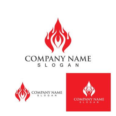 Ateş vektörü çizim şablonunu ateşle