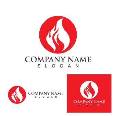 Ateş vektörü çizim şablonunu ateşle