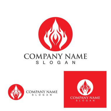 Ateş vektörü çizim şablonunu ateşle