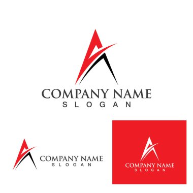Bir Harf Logo Şablonu vektör illüstrasyon tasarımı