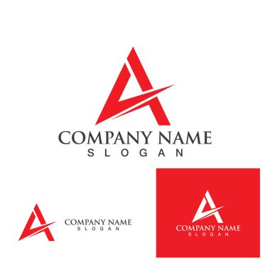Bir Harf Logo Şablonu vektör illüstrasyon tasarımı