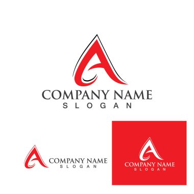 Bir Harf Logo Şablonu vektör illüstrasyon tasarımı