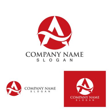 Bir Harf Logo Şablonu vektör illüstrasyon tasarımı